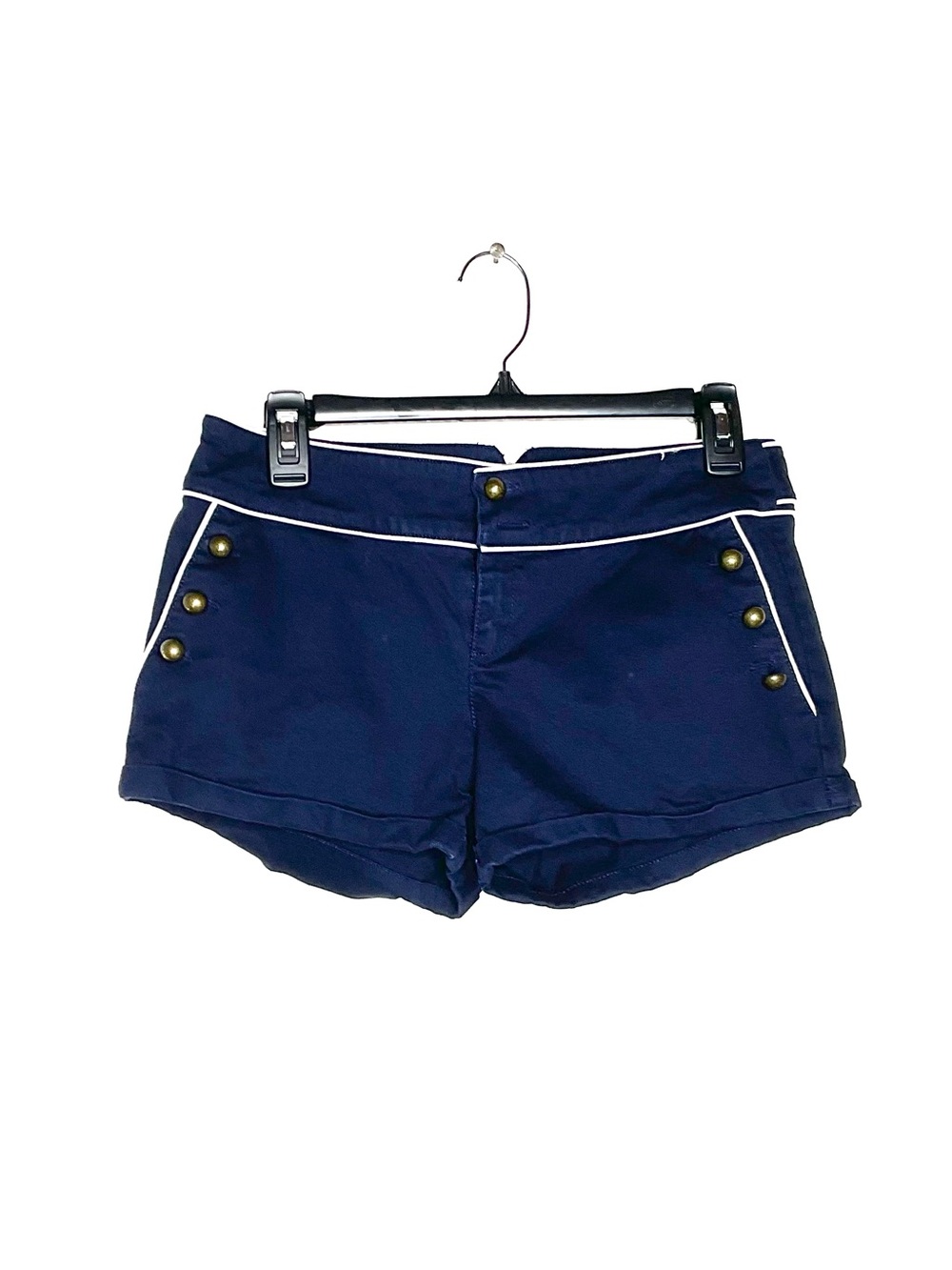 < Y2K Quiksilver Nautical Style Low-Rise Mini Shorts Size 3 >